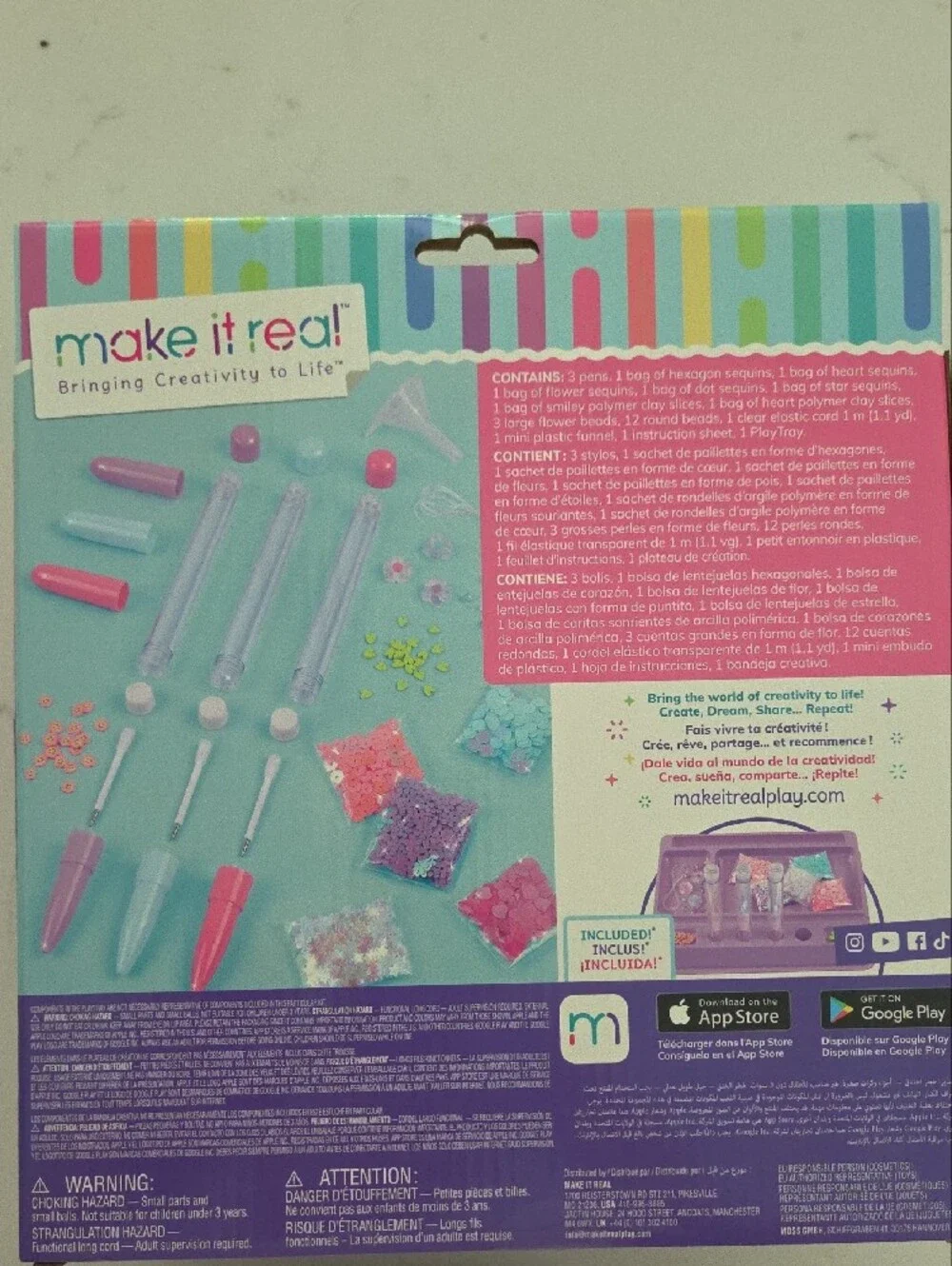 Kids DIY Floaty Pens - Pink & Purple Set Of 2 Makes 6 Pens